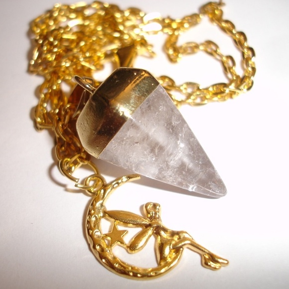 Pendulum Necklace Quartz  Pendulum Quartz Necklace - Picture 2 of 4